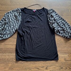 VINCE CAMUTO puffy sleeved top shirt Women's XL